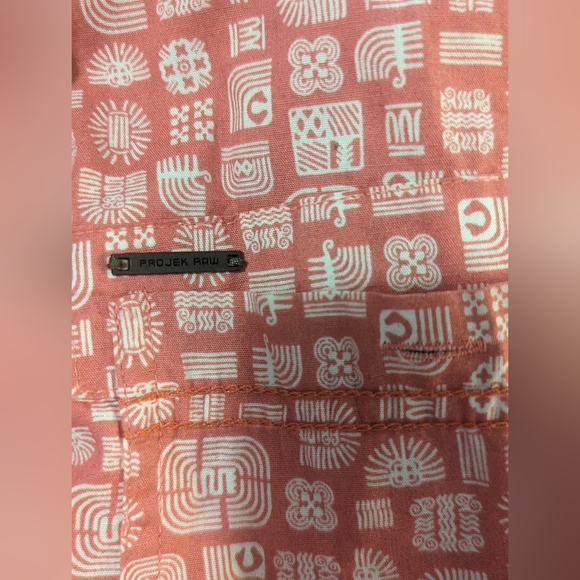 PROJEK RAW 4X RES &WHITE SHIRT SLEEVE BUTTON DOWN COLLARED SHIRT - Picture 4 of 6